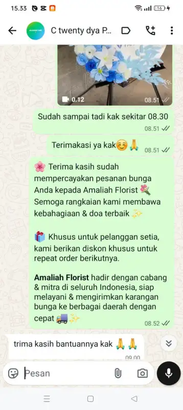 Testimonial krans bunga PULAU TALIABU