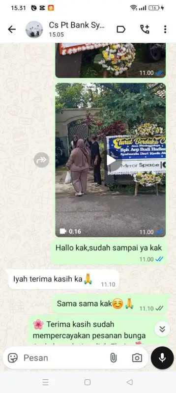 Testimonial Papan Bunga PULAU TALIABU